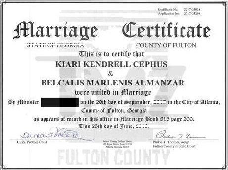 marriage certificate 1