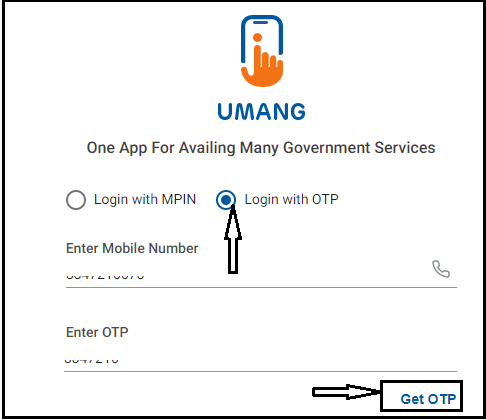 umang app sign in