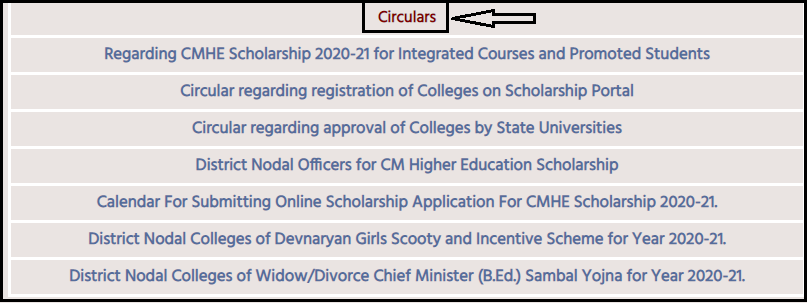 Ucch Shiksha Scholarship scheme circular