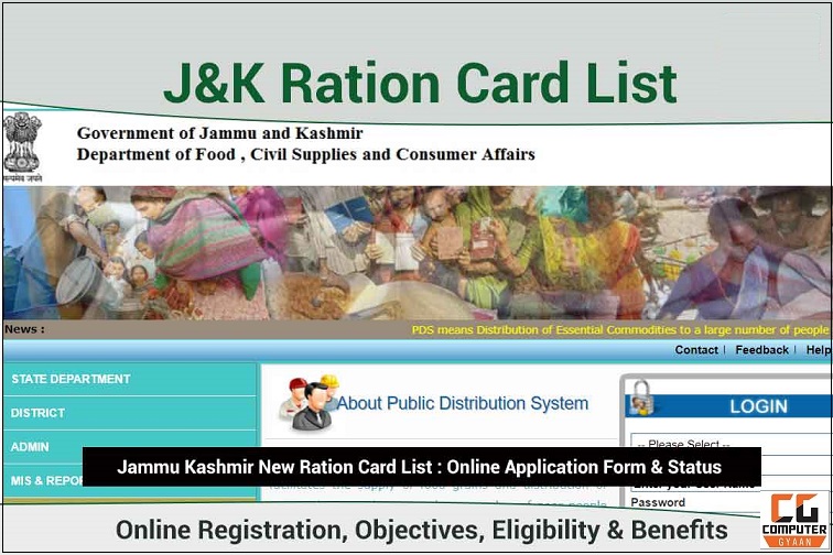 Jammu Kashmir New Ration Card List