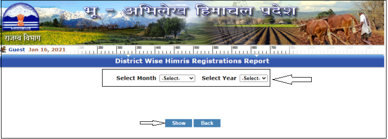 HP Bhu Naksha district registration