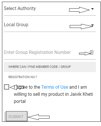 jevik Kheti seller registration form