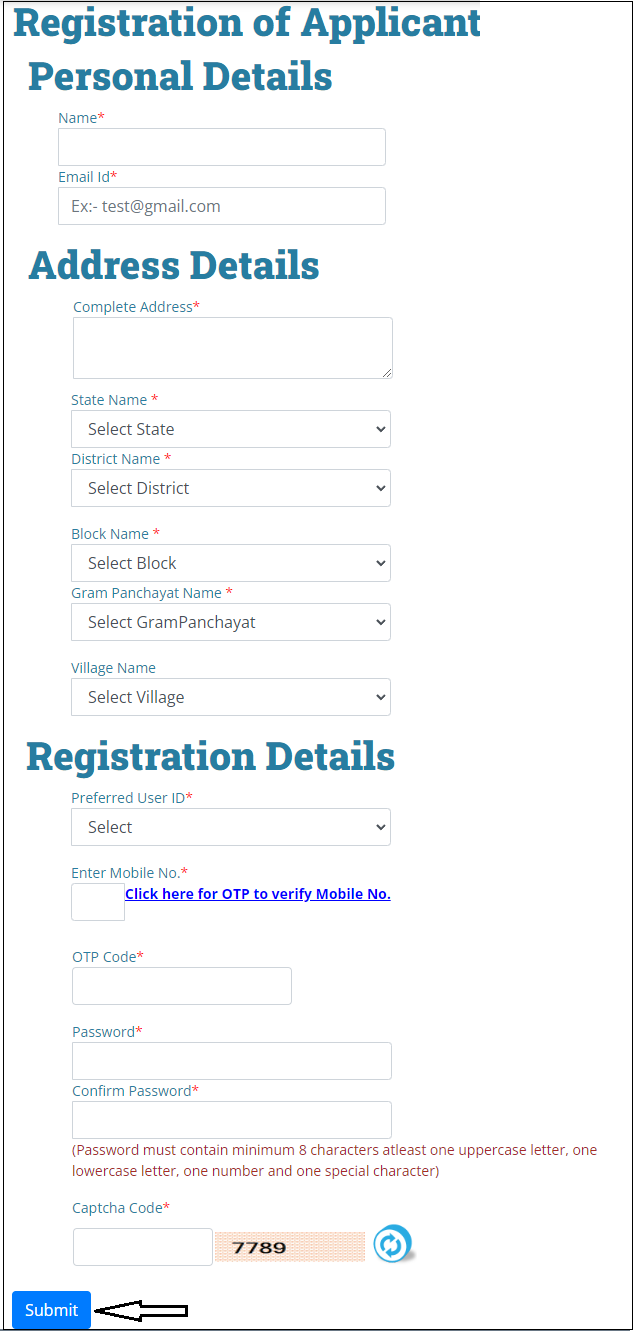gobardhan registration