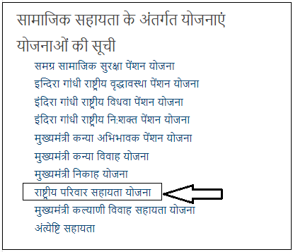 Rashtriya Parivar Sahayata Scheme Madhya Pradesh