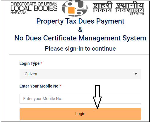 Property Verification Portal login 